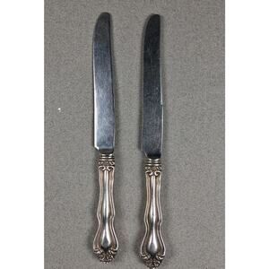 Two Westmorland George & Martha Sterling Silver Regular Knifes 8 3/4"